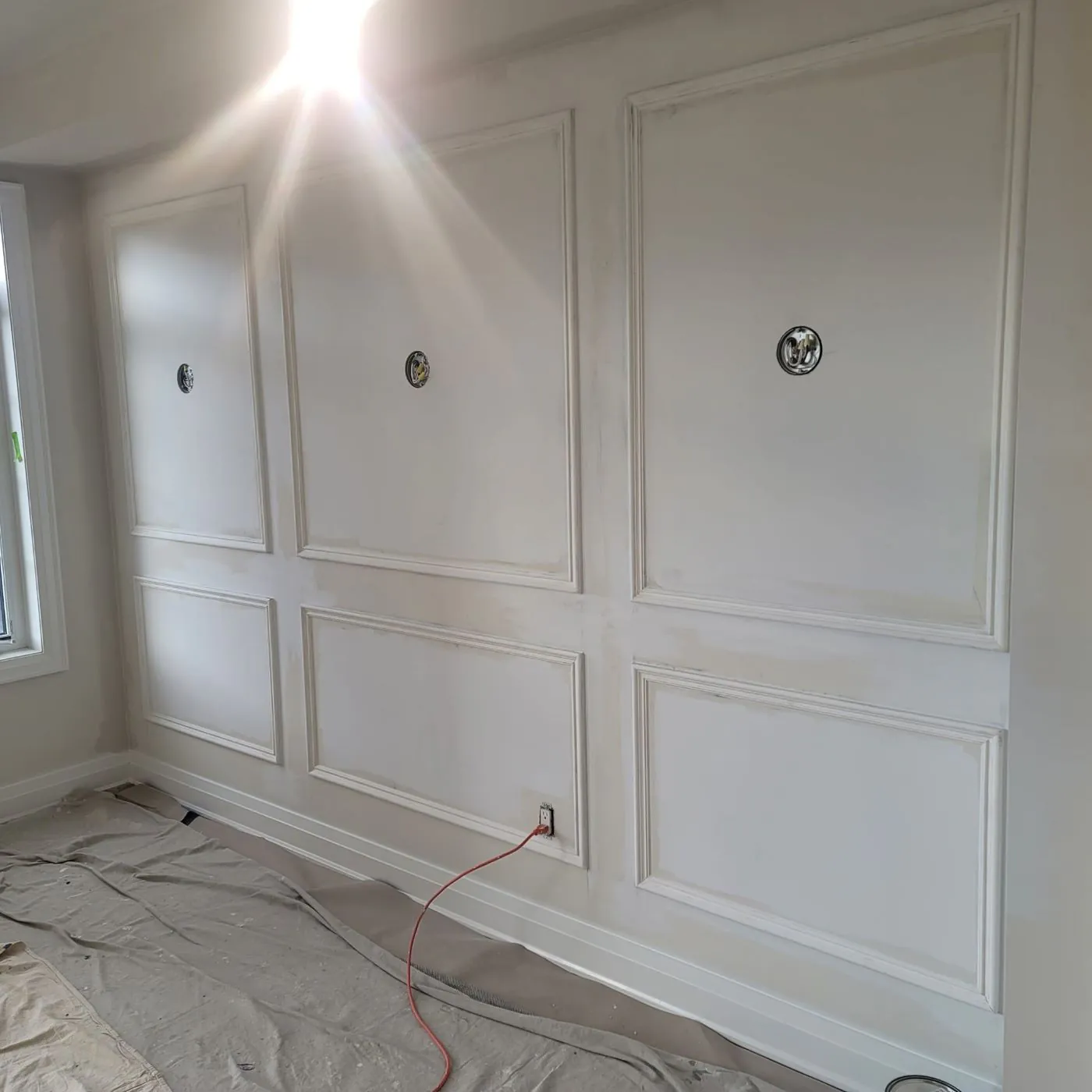 Before-Wainscotted-Accent-wall-Kevins